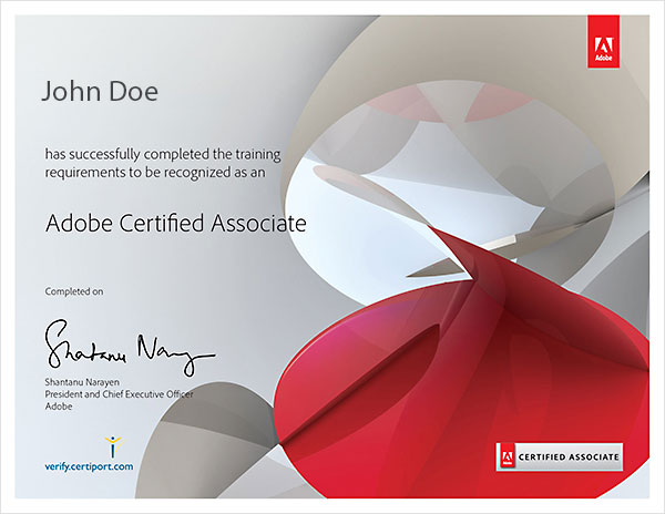 Adobe Certified Associate Certificate
